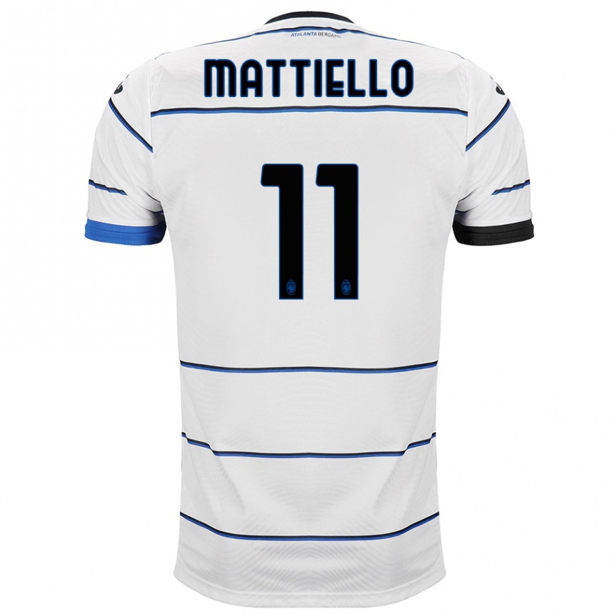 Hombre Fútbol Camiseta Federico Mattiello #11 Blanco 2ª Equipación 2023/24