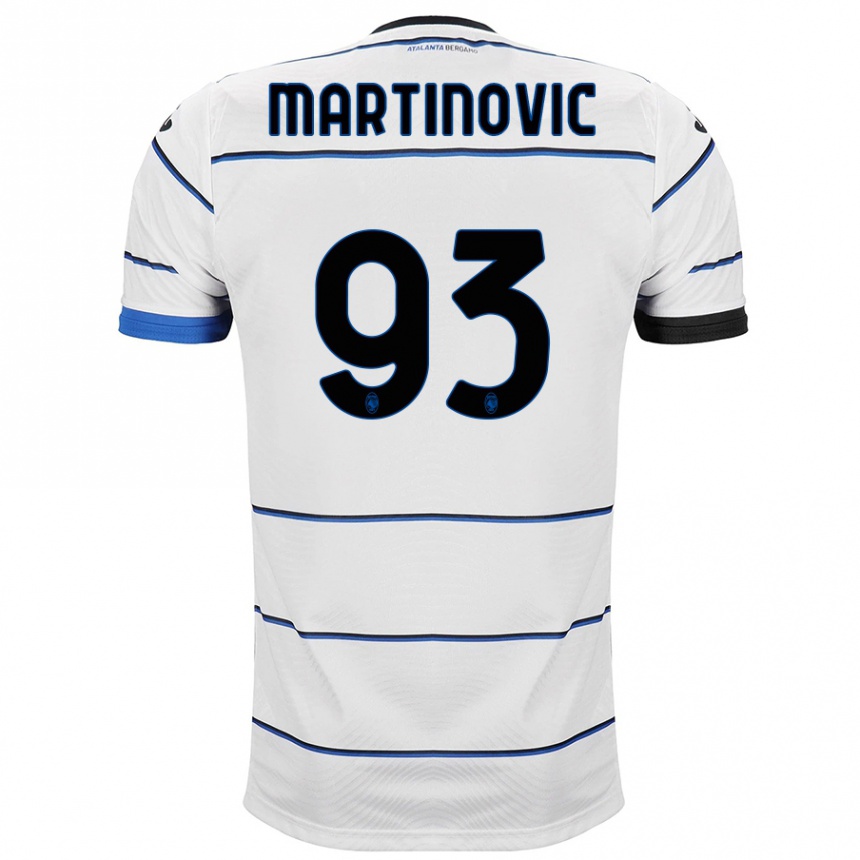 Hombre Fútbol Camiseta Melania Martinovic #93 Blanco 2ª Equipación 2023/24