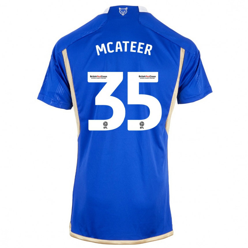 Mujer Fútbol Camiseta Kasey Mcateer #35 Azul Real 1ª Equipación 2023/24