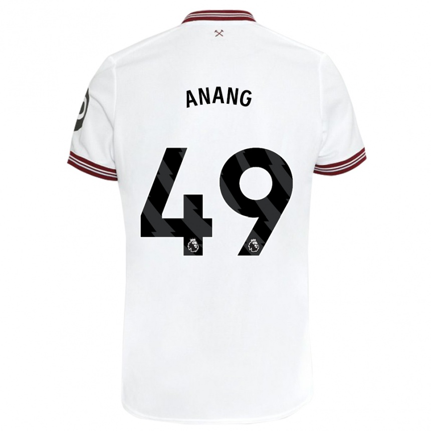 Mujer Fútbol Camiseta Joseph Anang #49 Blanco 2ª Equipación 2023/24