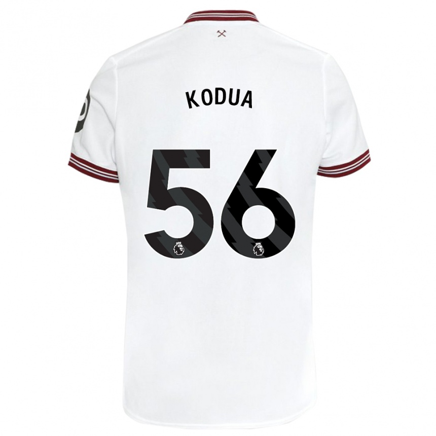 Mujer Fútbol Camiseta Gideon Kodua #56 Blanco 2ª Equipación 2023/24