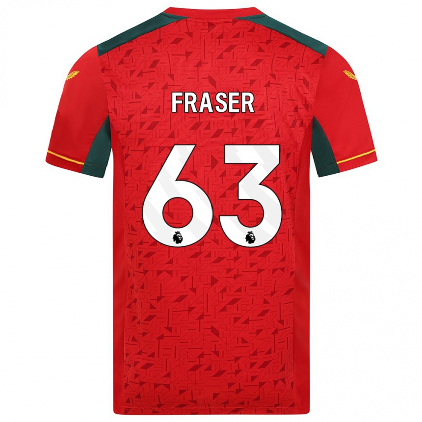 Mujer Fútbol Camiseta Nathan Fraser #63 Rojo 2ª Equipación 2023/24