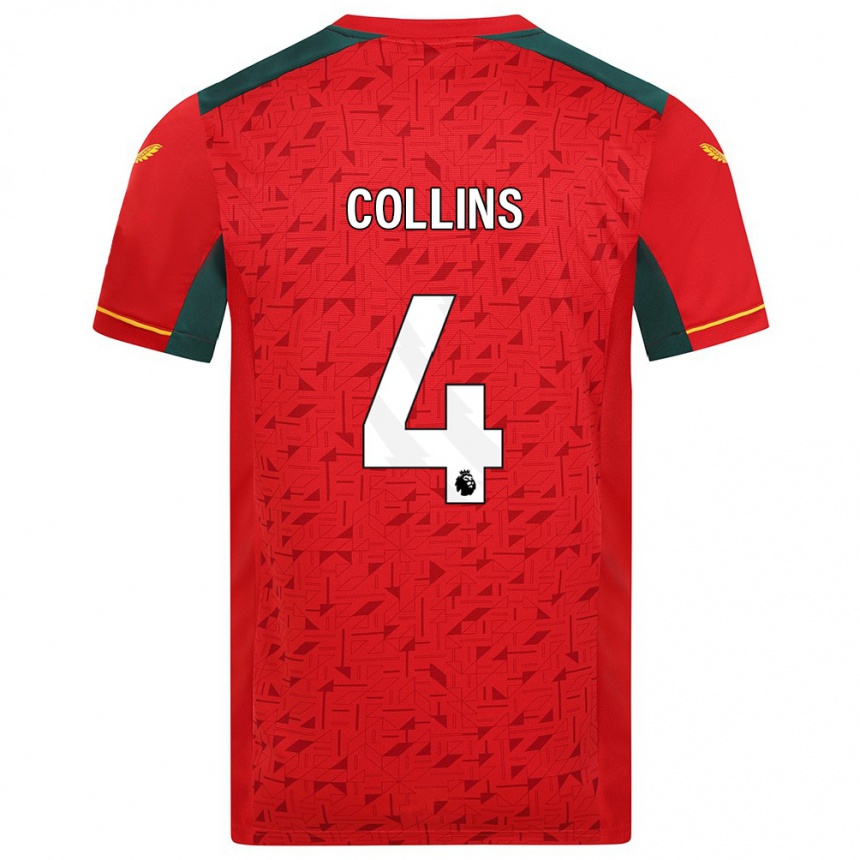 Mujer Fútbol Camiseta Nathan Collins #4 Rojo 2ª Equipación 2023/24