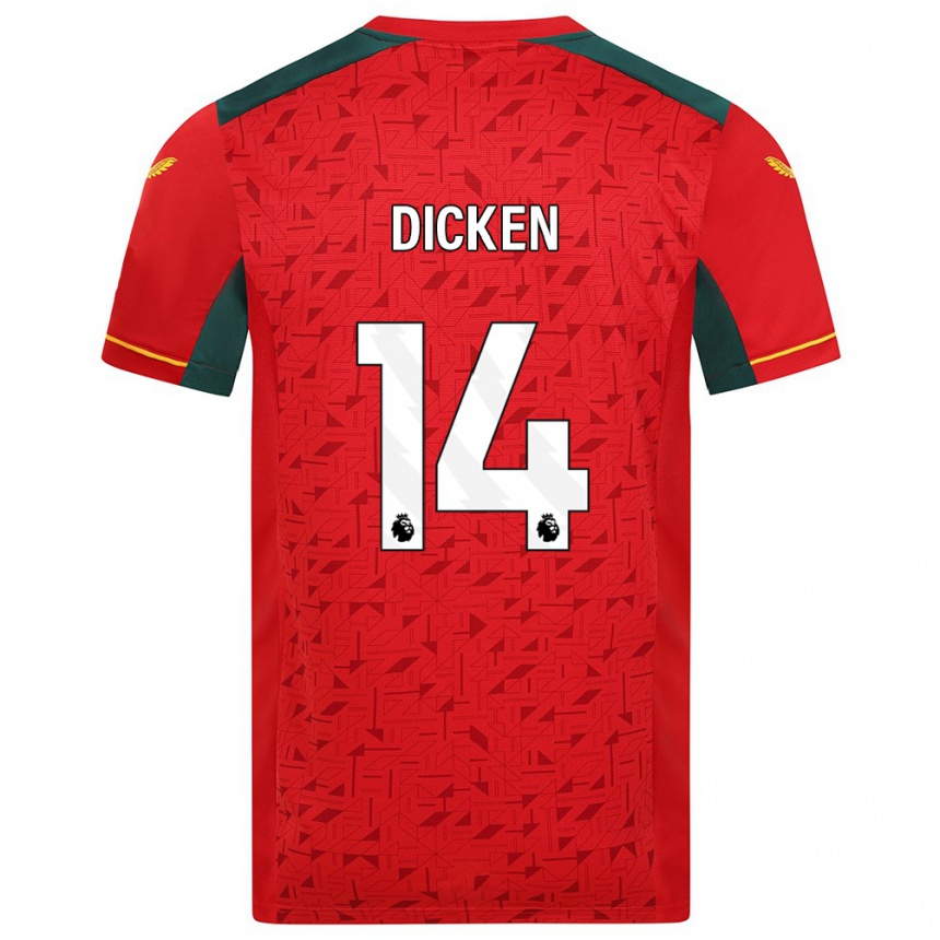 Mujer Fútbol Camiseta Amy Dicken #14 Rojo 2ª Equipación 2023/24