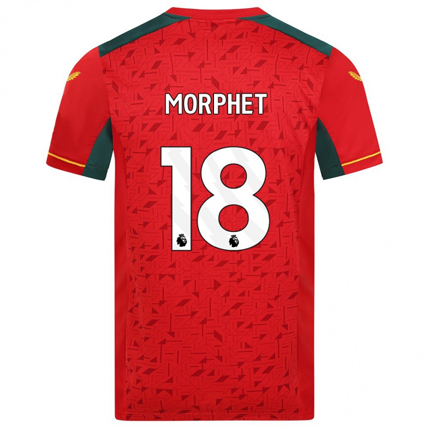 Mujer Fútbol Camiseta Anna Morphet #18 Rojo 2ª Equipación 2023/24