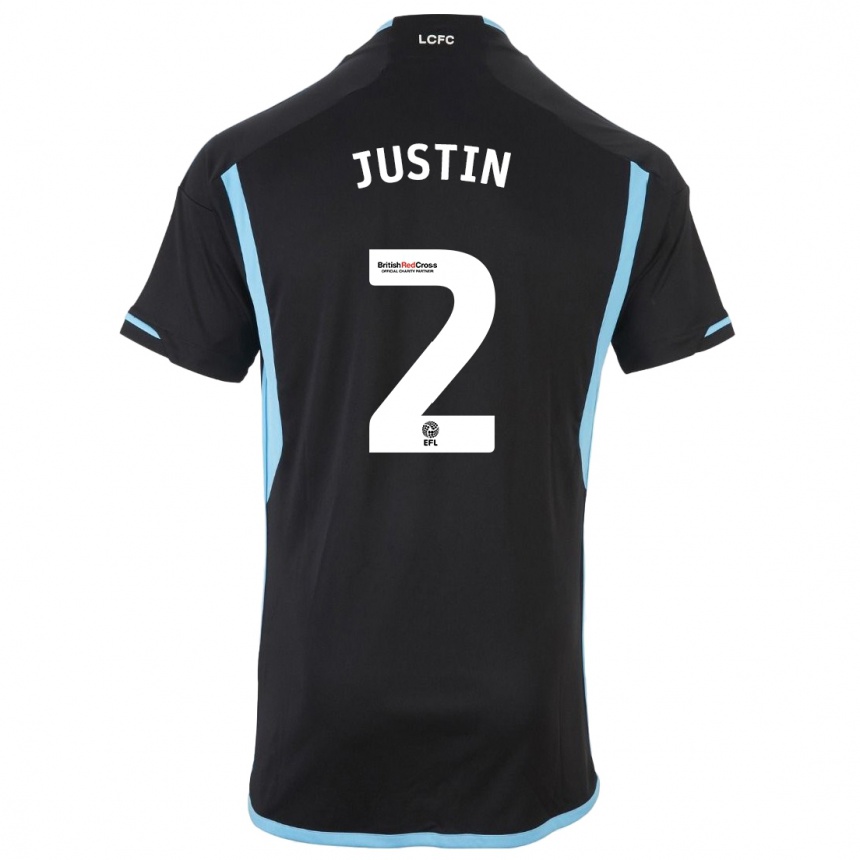 Mujer Fútbol Camiseta James Justin #2 Negro 2ª Equipación 2023/24