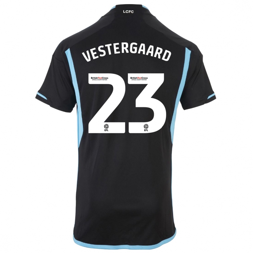 Mujer Fútbol Camiseta Jannik Vestergaard #23 Negro 2ª Equipación 2023/24