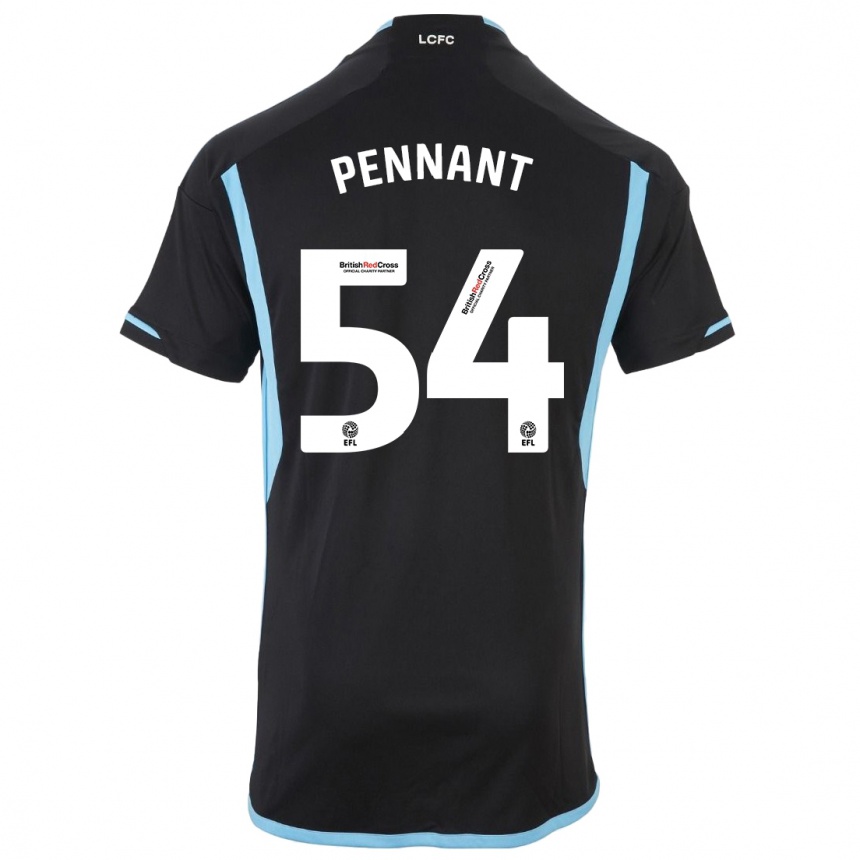 Mujer Fútbol Camiseta Kian Pennant #54 Negro 2ª Equipación 2023/24