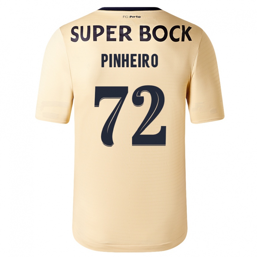 Mujer Fútbol Camiseta Rodrigo Pinheiro #72 Beige-Dorado 2ª Equipación 2023/24