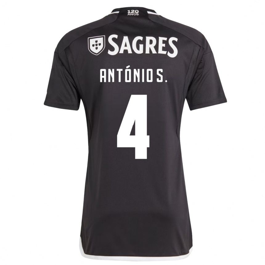 Mujer Fútbol Camiseta António Silva #4 Negro 2ª Equipación 2023/24