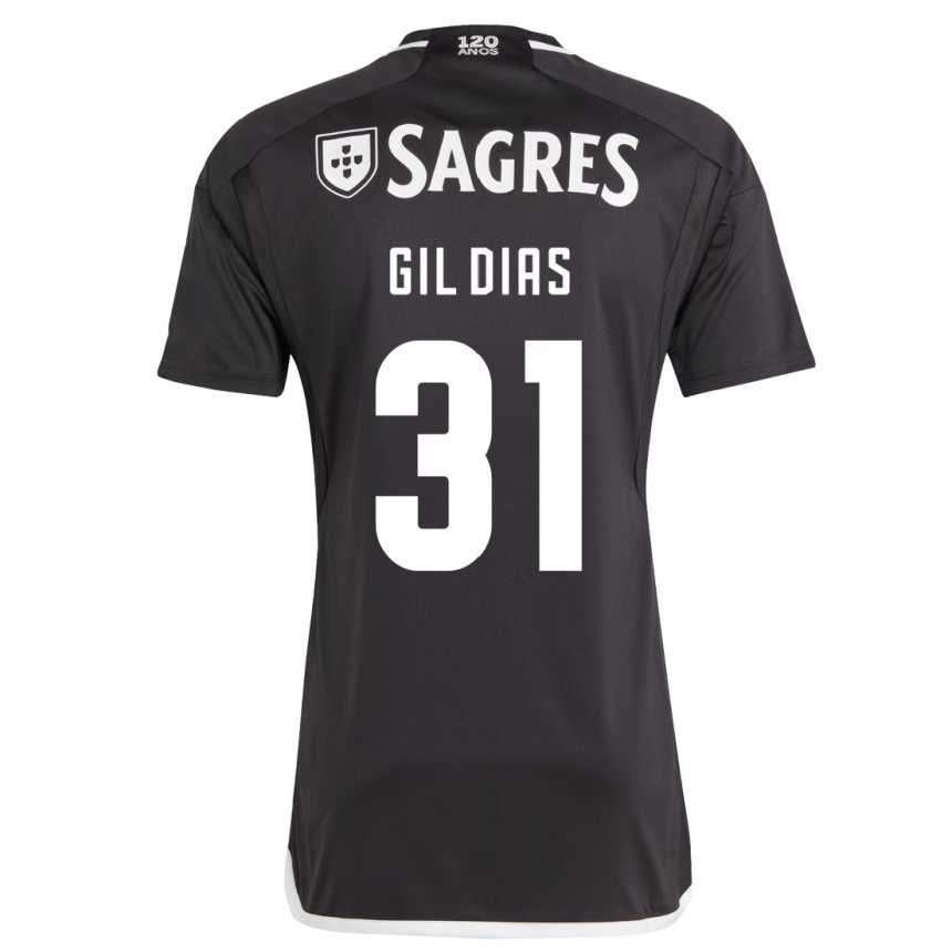 Mujer Fútbol Camiseta Gil Dias #31 Negro 2ª Equipación 2023/24