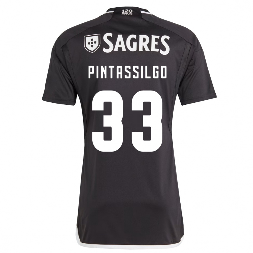 Mujer Fútbol Camiseta Lara Pintassilgo #33 Negro 2ª Equipación 2023/24