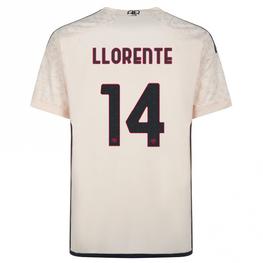 Mujer Fútbol Camiseta Diego Llorente #14 Blanquecino 2ª Equipación 2023/24