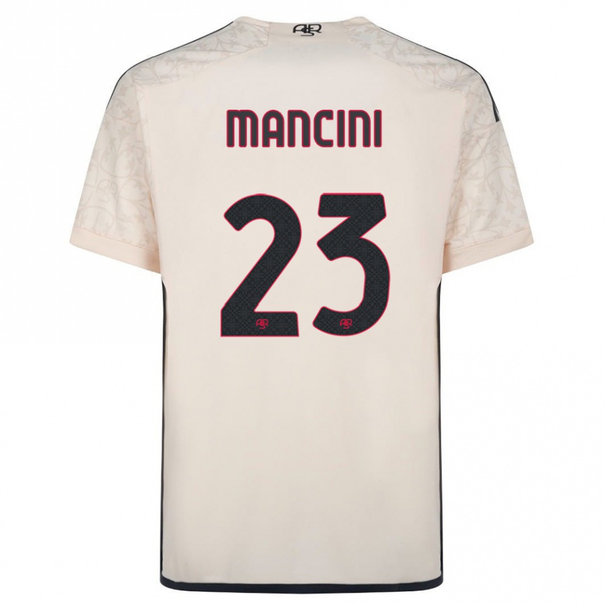 Mujer Fútbol Camiseta Gianluca Mancini #23 Blanquecino 2ª Equipación 2023/24