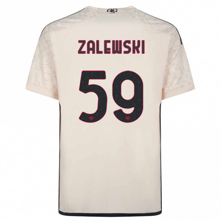 Mujer Fútbol Camiseta Nicola Zalewski #59 Blanquecino 2ª Equipación 2023/24