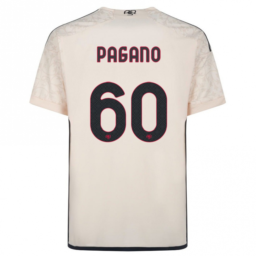 Mujer Fútbol Camiseta Riccardo Pagano #60 Blanquecino 2ª Equipación 2023/24