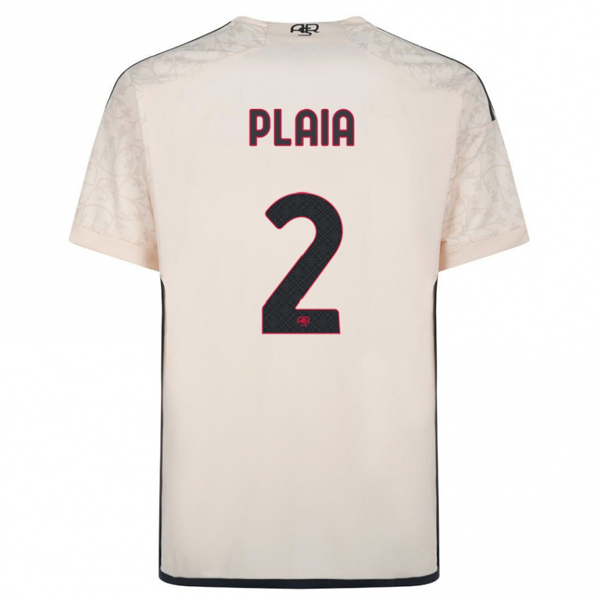 Mujer Fútbol Camiseta Matteo Plaia #2 Blanquecino 2ª Equipación 2023/24