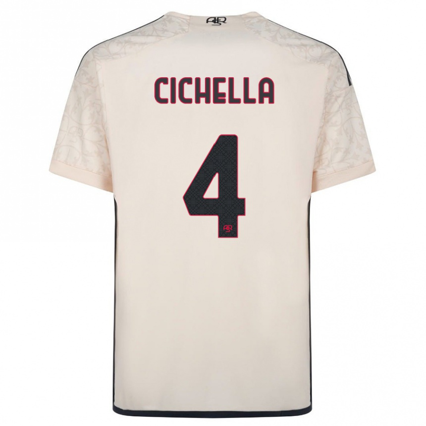 Mujer Fútbol Camiseta Matteo Cichella #4 Blanquecino 2ª Equipación 2023/24