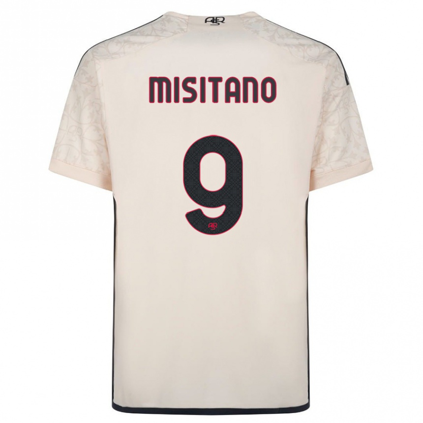 Mujer Fútbol Camiseta Giulio Misitano #9 Blanquecino 2ª Equipación 2023/24