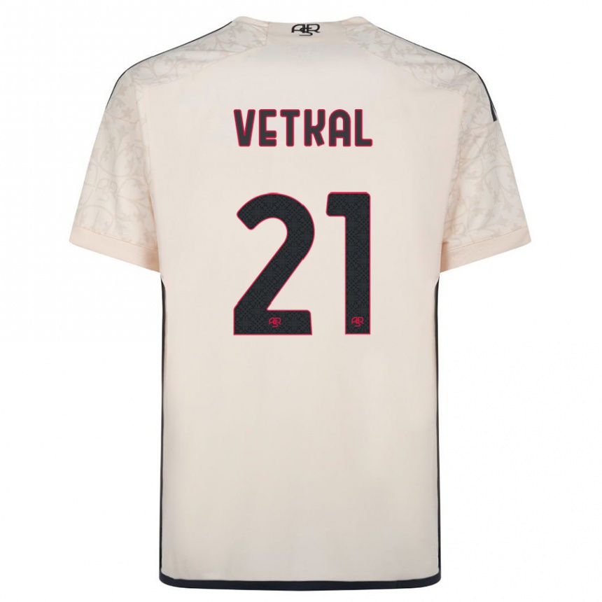 Mujer Fútbol Camiseta Martin Vetkal #21 Blanquecino 2ª Equipación 2023/24