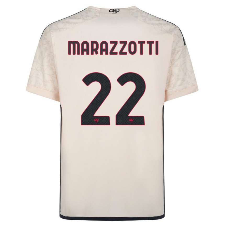 Mujer Fútbol Camiseta Fabrizio Marazzotti #22 Blanquecino 2ª Equipación 2023/24