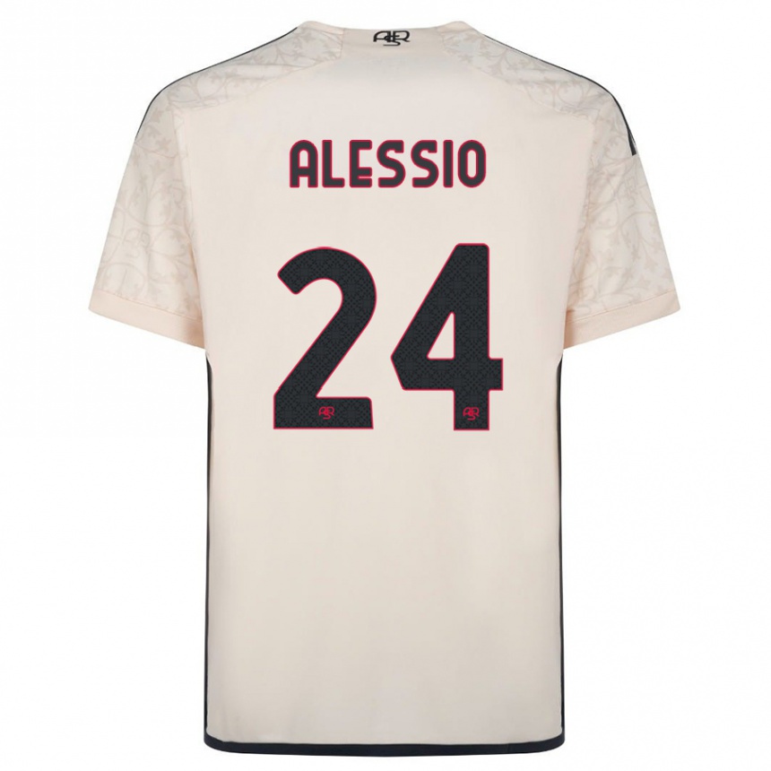 Mujer Fútbol Camiseta Filippo Alessio #24 Blanquecino 2ª Equipación 2023/24