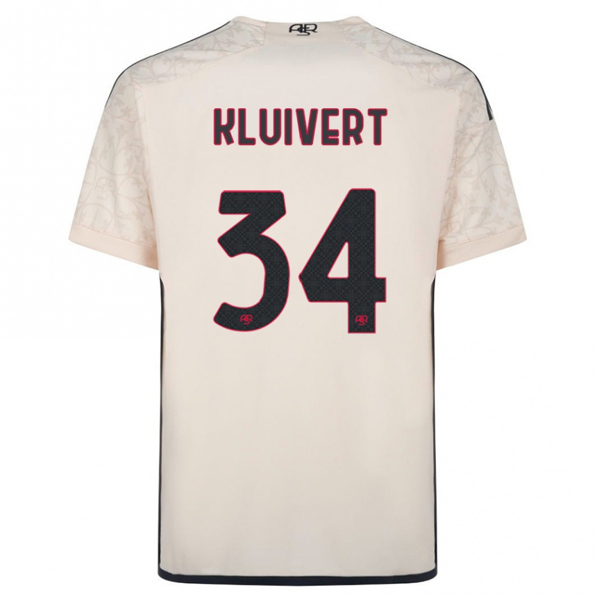 Mujer Fútbol Camiseta Justin Kluivert #34 Blanquecino 2ª Equipación 2023/24