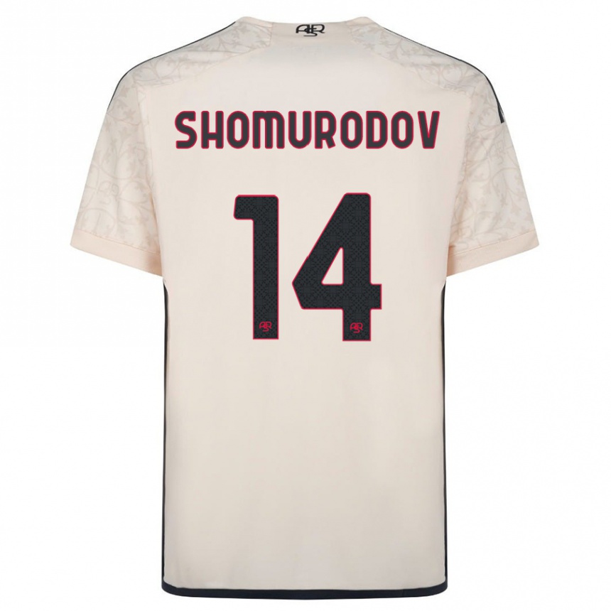 Mujer Fútbol Camiseta Eldor Shomurodov #14 Blanquecino 2ª Equipación 2023/24