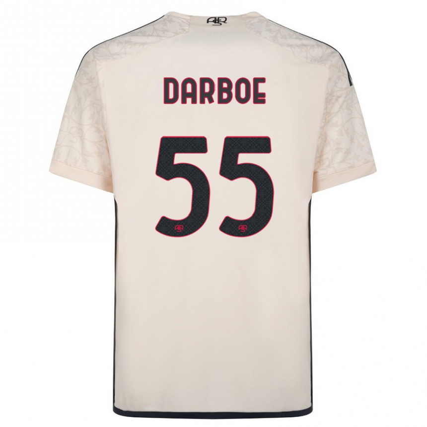 Mujer Fútbol Camiseta Ebrima Darboe #55 Blanquecino 2ª Equipación 2023/24