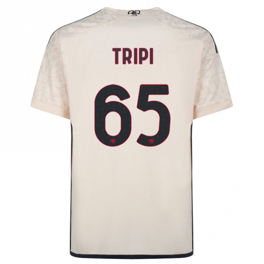 Mujer Fútbol Camiseta Filippo Tripi #65 Blanquecino 2ª Equipación 2023/24