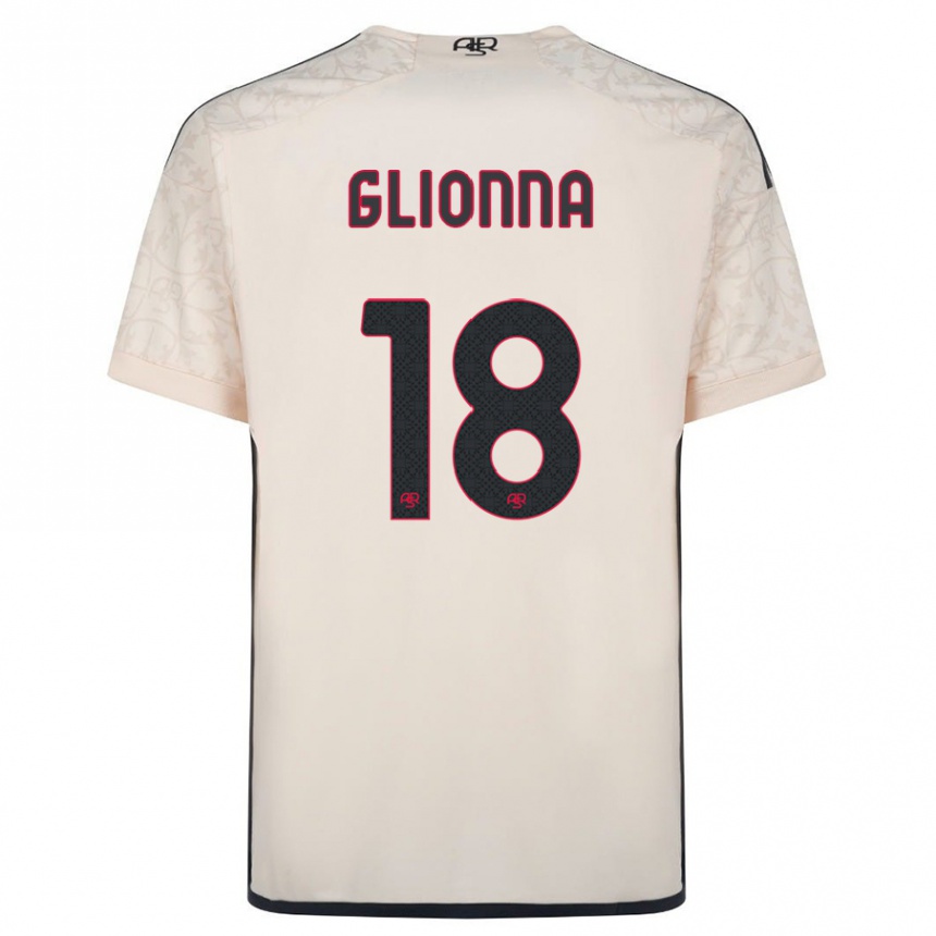 Mujer Fútbol Camiseta Benedetta Glionna #18 Blanquecino 2ª Equipación 2023/24