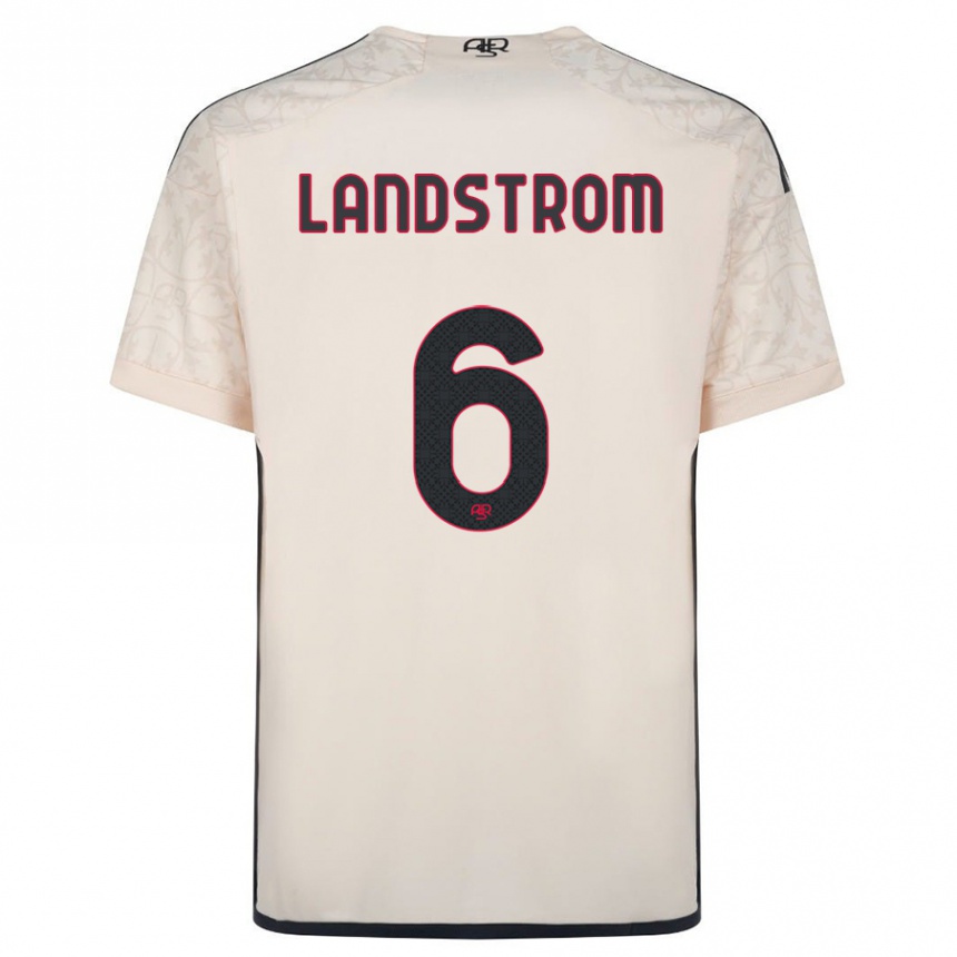 Mujer Fútbol Camiseta Elin Landstrom #6 Blanquecino 2ª Equipación 2023/24