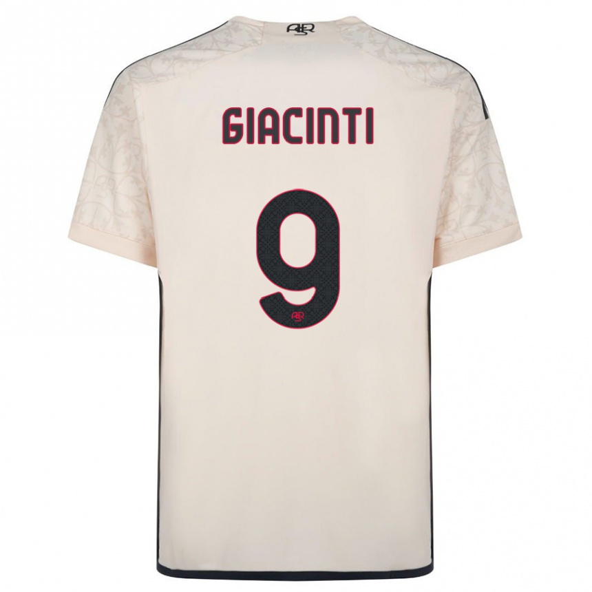 Mujer Fútbol Camiseta Valentina Giacinti #9 Blanquecino 2ª Equipación 2023/24