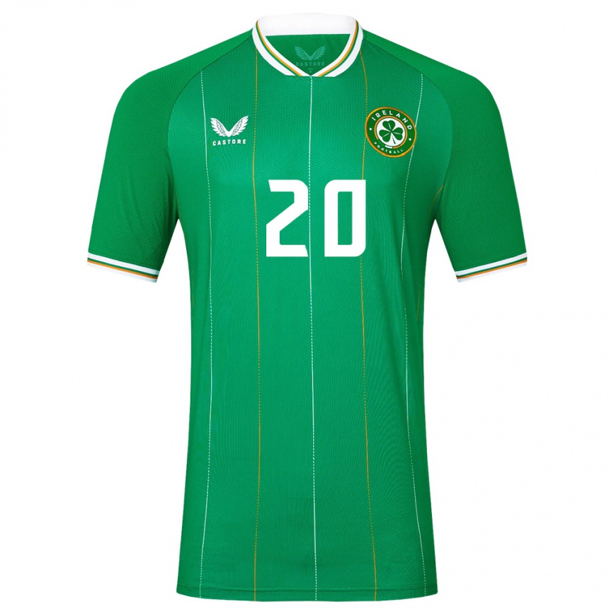 Niño Fútbol Camiseta Irlanda Franco Umeh-Chibueze #20 Verde 1ª Equipación 24-26