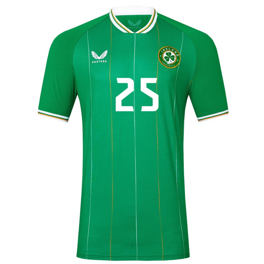 Niño Fútbol Camiseta Irlanda Claire O'riordan #25 Verde 1ª Equipación 24-26