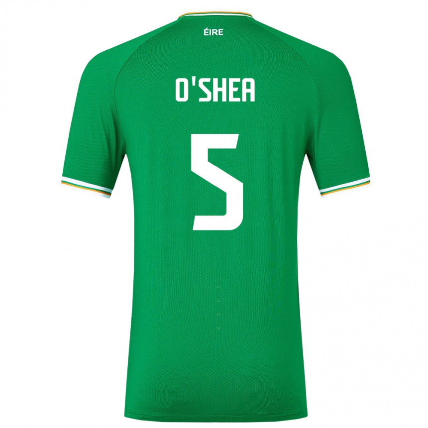 Niño Fútbol Camiseta Irlanda Dara O'shea #5 Verde 1ª Equipación 24-26