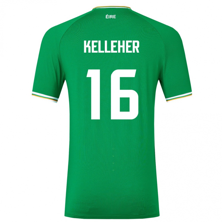 Niño Fútbol Camiseta Irlanda Caoimhín Kelleher #16 Verde 1ª Equipación 24-26