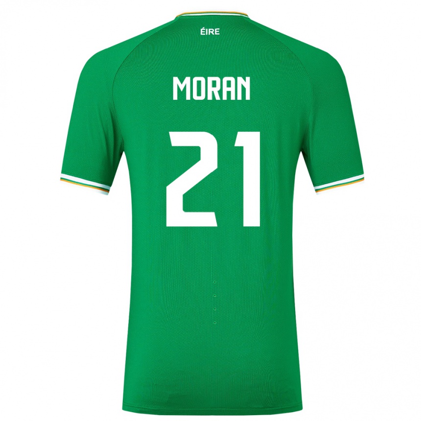 Niño Fútbol Camiseta Irlanda Andy Moran #21 Verde 1ª Equipación 24-26