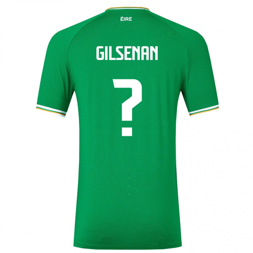 Niño Fútbol Camiseta Irlanda Zak Gilsenan #0 Verde 1ª Equipación 24-26