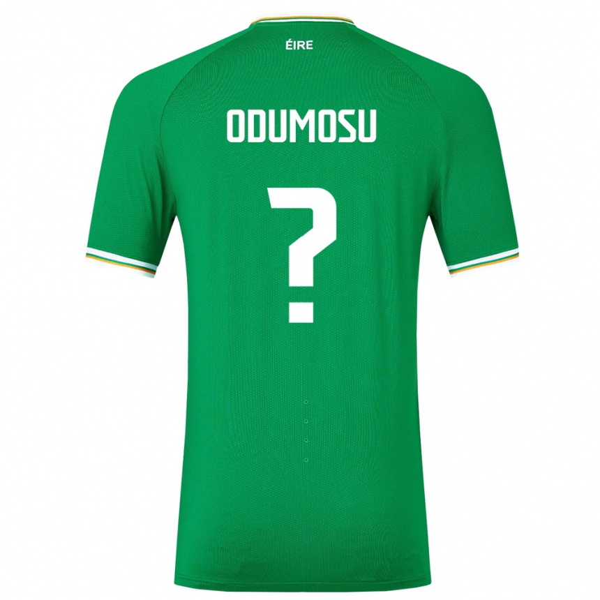 Niño Fútbol Camiseta Irlanda David Odumosu #0 Verde 1ª Equipación 24-26