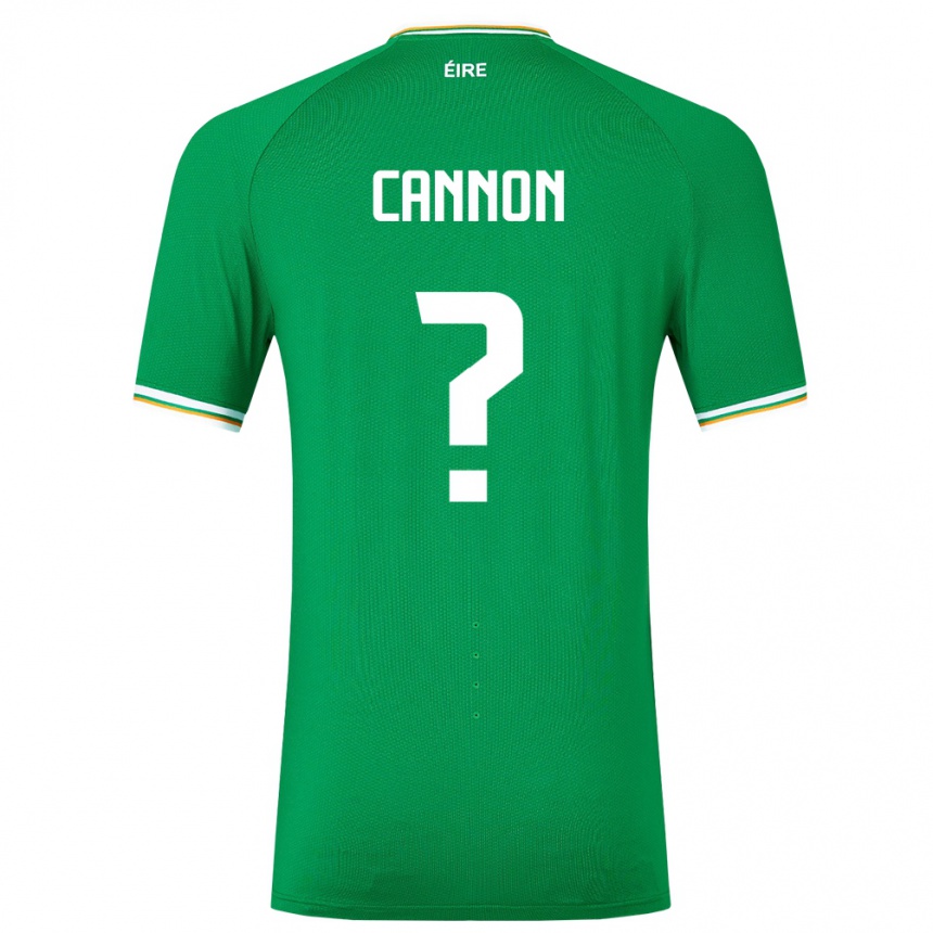 Niño Fútbol Camiseta Irlanda Thomas Cannon #0 Verde 1ª Equipación 24-26