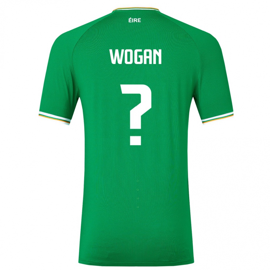 Niño Fútbol Camiseta Irlanda Andrew Wogan #0 Verde 1ª Equipación 24-26