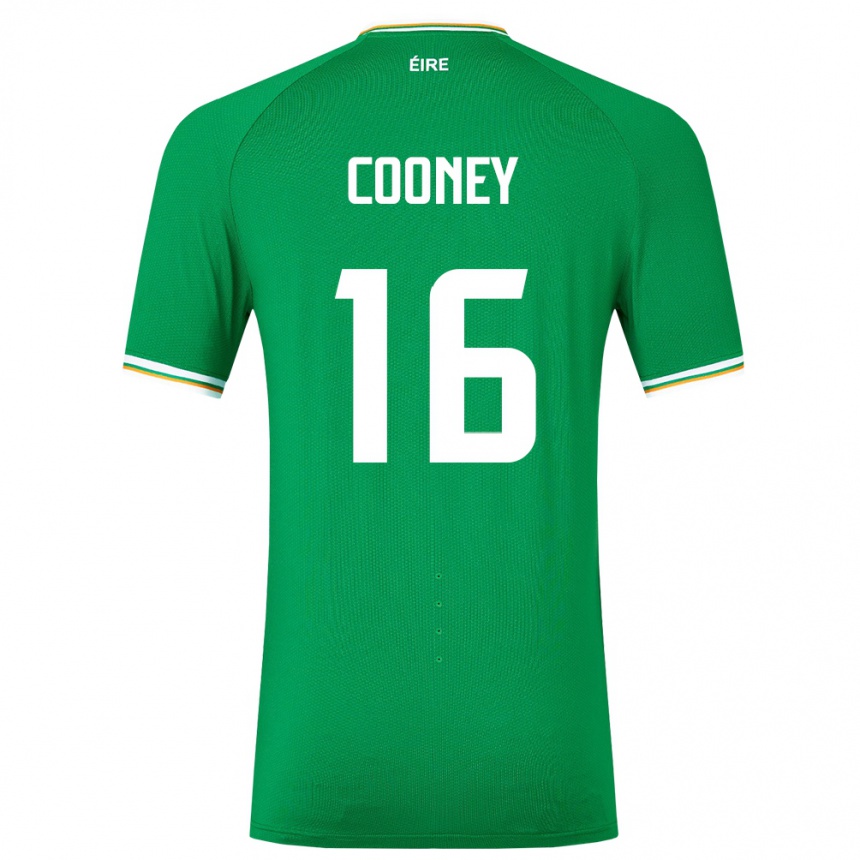 Niño Fútbol Camiseta Irlanda Oisin Cooney #16 Verde 1ª Equipación 24-26