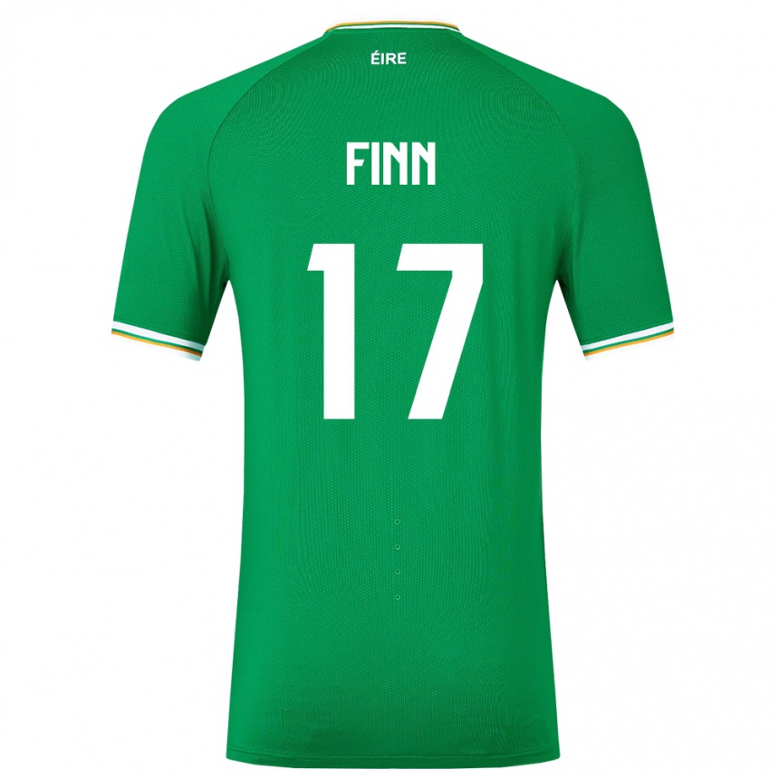 Niño Fútbol Camiseta Irlanda Jamie Finn #17 Verde 1ª Equipación 24-26