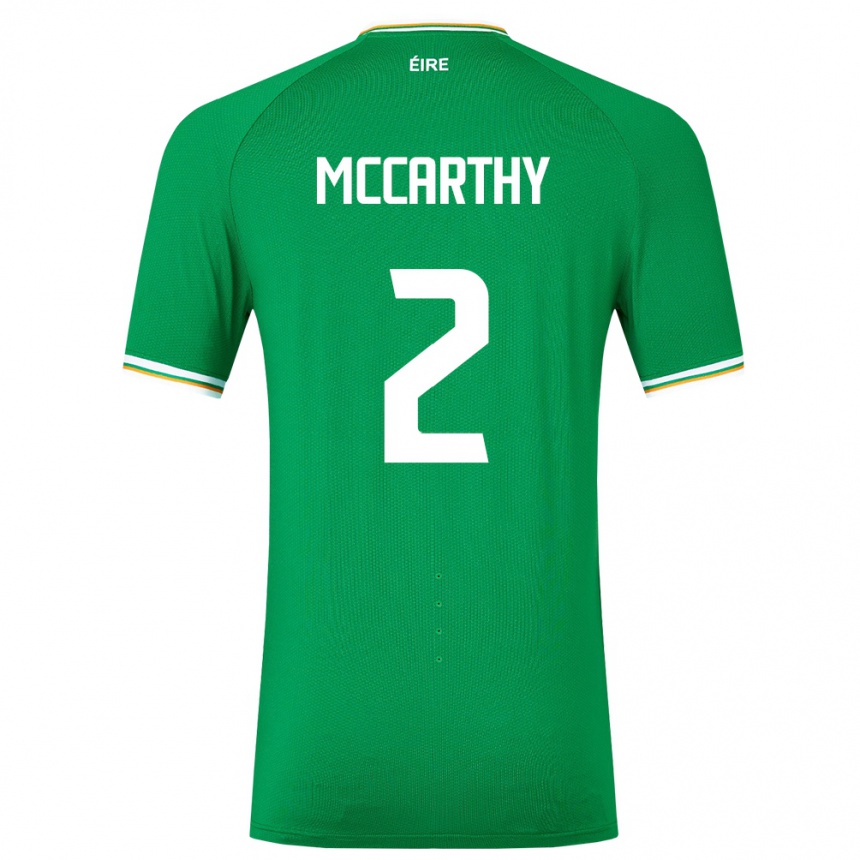 Niño Fútbol Camiseta Irlanda Savannah Mccarthy #2 Verde 1ª Equipación 24-26