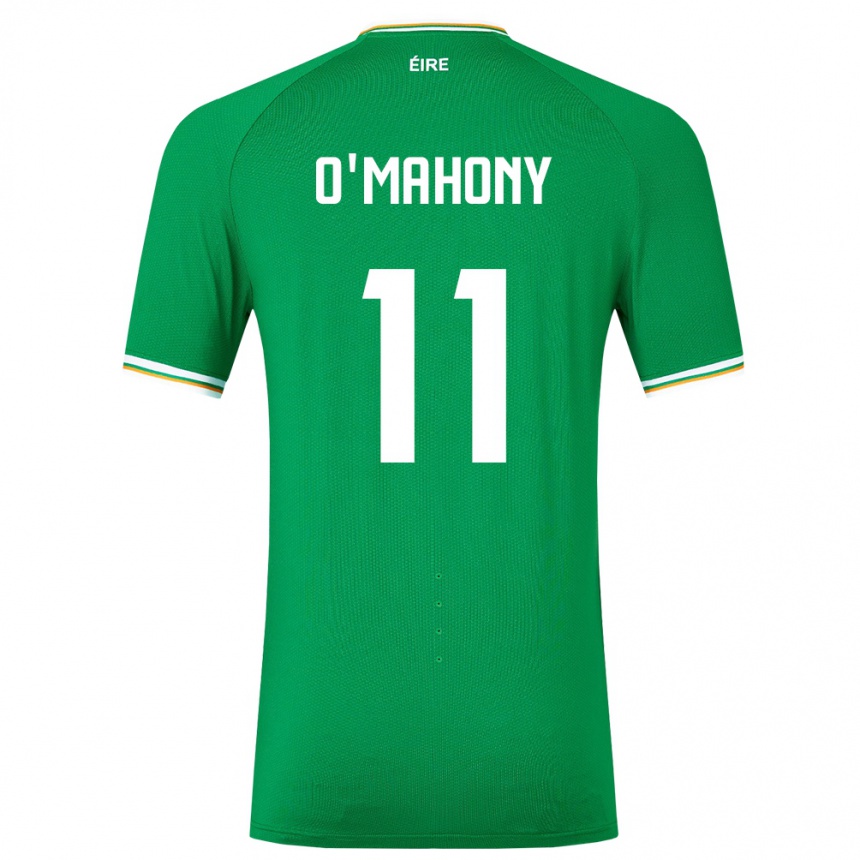 Niño Fútbol Camiseta Irlanda Éabha O'mahony #11 Verde 1ª Equipación 24-26