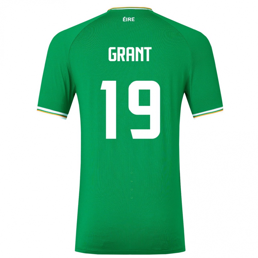 Niño Fútbol Camiseta Irlanda Ciara Grant #19 Verde 1ª Equipación 24-26