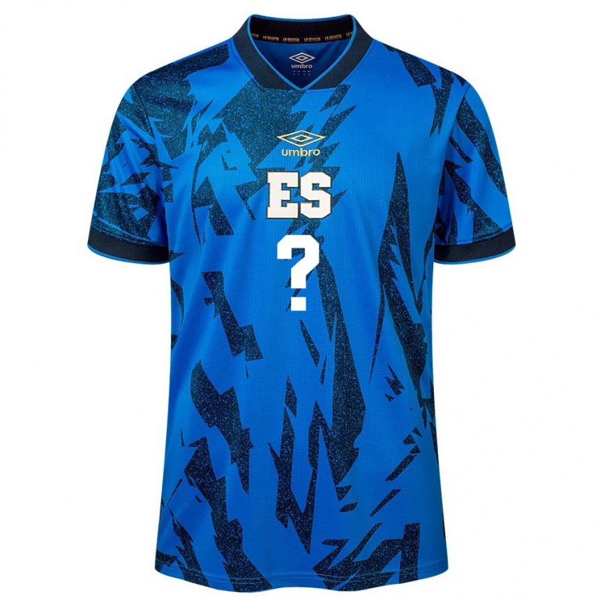 Niño Fútbol Camiseta El Salvador Su Nombre #0 Azul 1ª Equipación 24-26