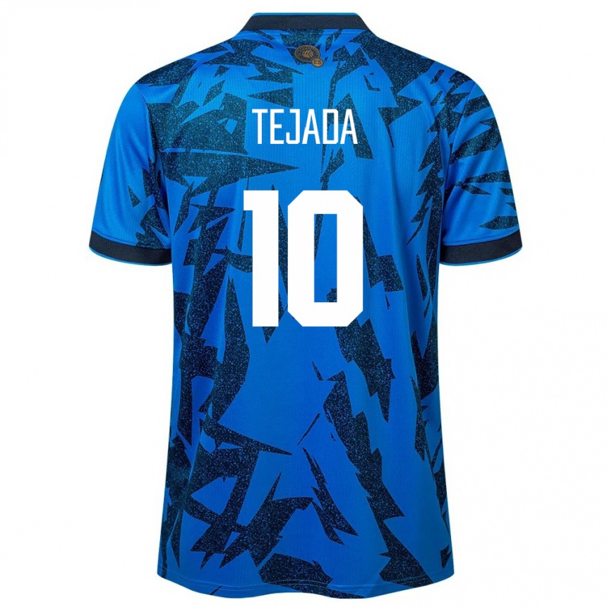 Niño Fútbol Camiseta El Salvador Rafael Tejada #10 Azul 1ª Equipación 24-26