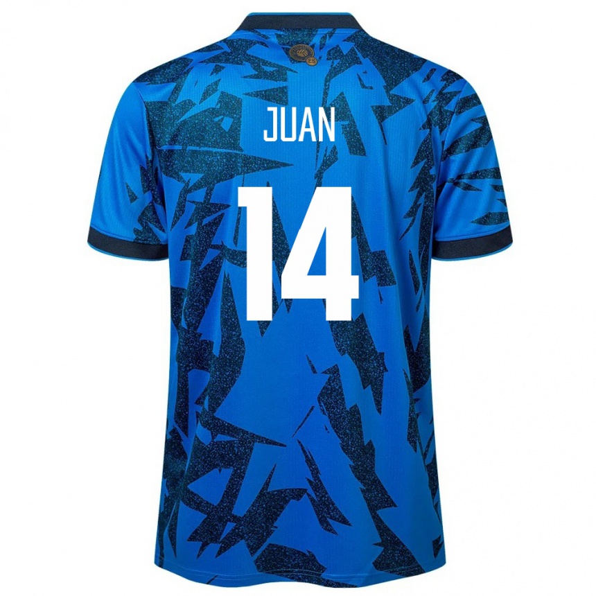 Niño Fútbol Camiseta El Salvador Juan Sánchez #14 Azul 1ª Equipación 24-26